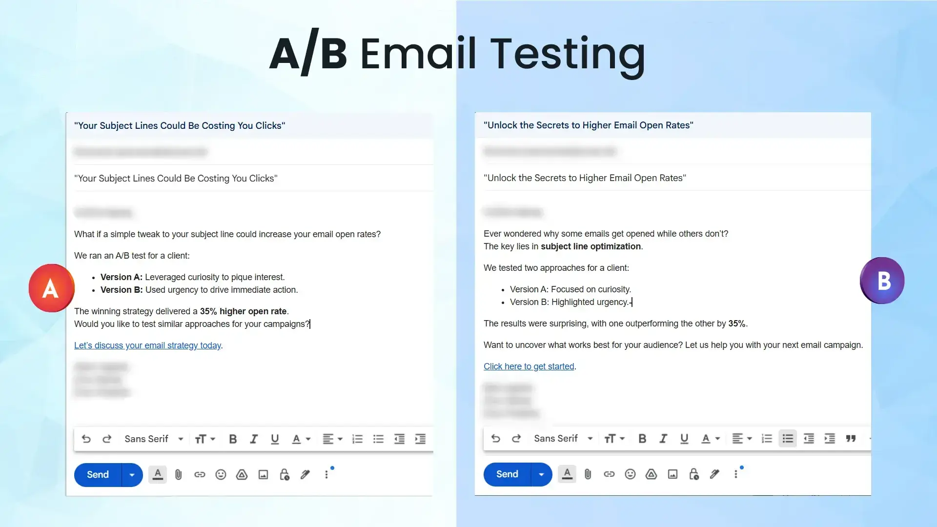 A/B Email Testing