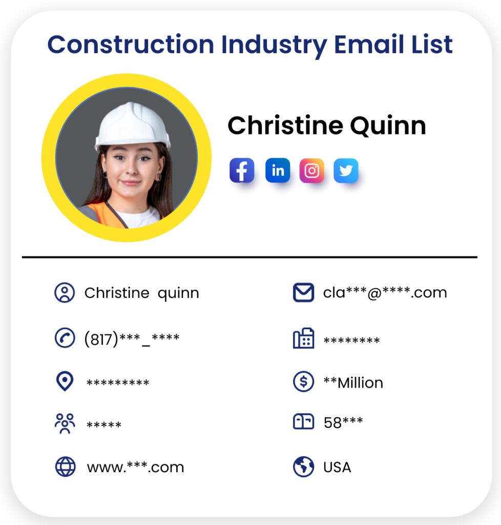 Construction Industry Mailing List