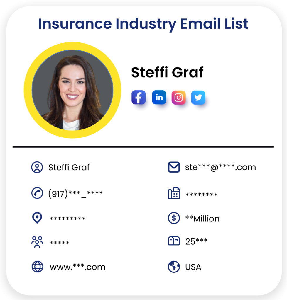 Insurance Industry Mailing List