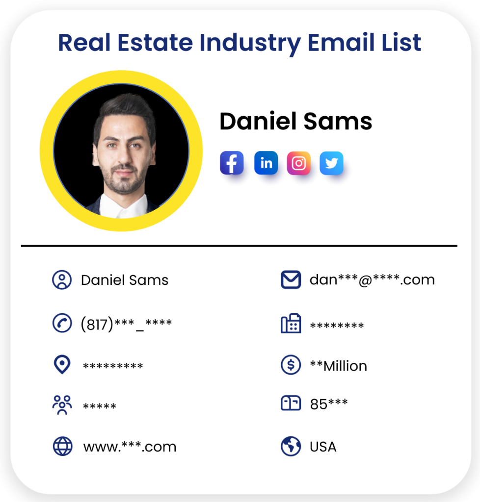 Real Estate Industry Mailing List