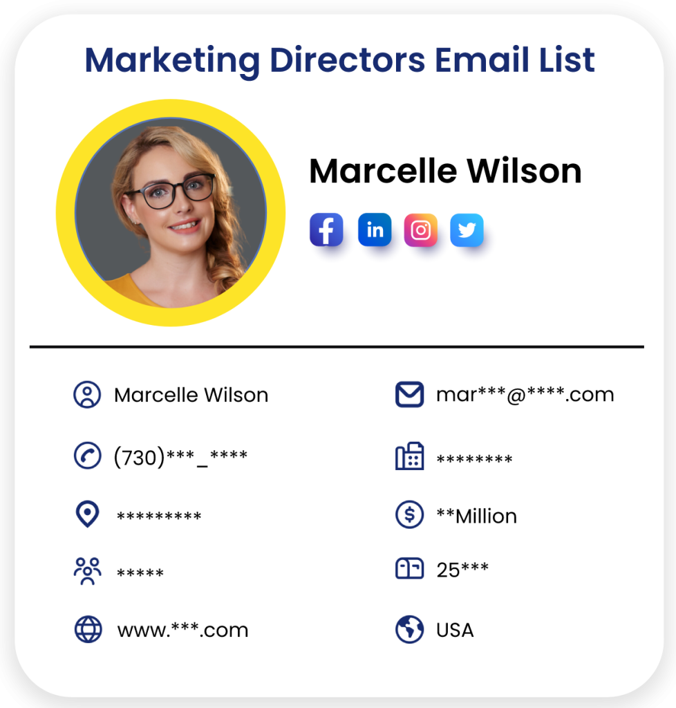 Marketing Directors Email Lists